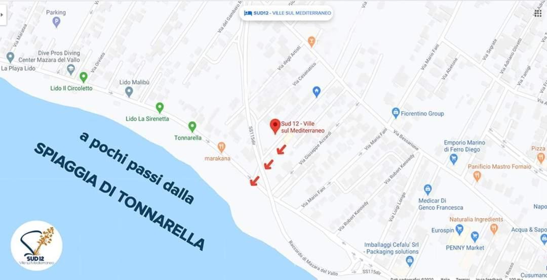 Sud 12 - Ville Sul Mediterraneo Apart Hotel マツァーラ・デル・ヴァッロ エクステリア 写真
